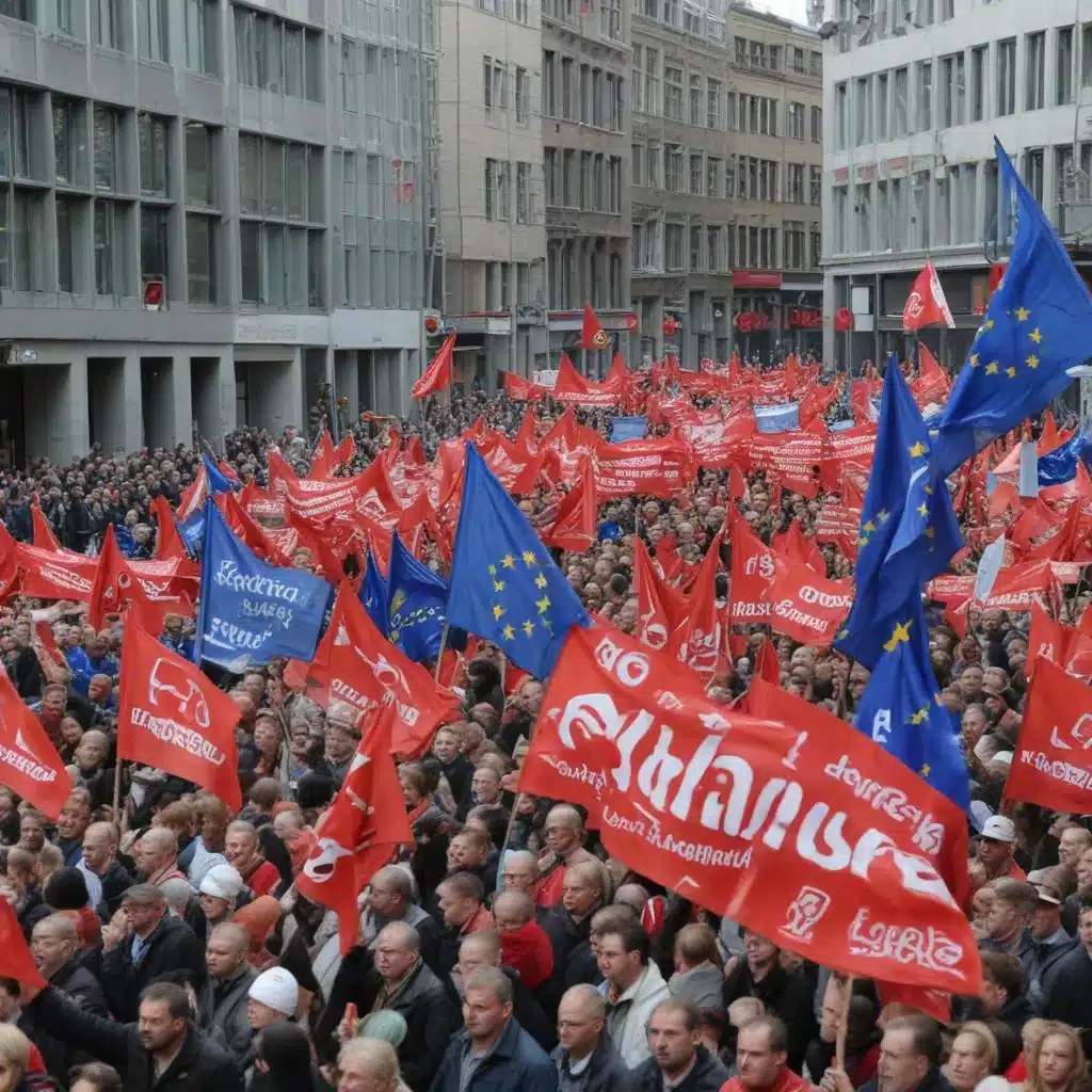 Workers rally in Brussels against EU industrial failures